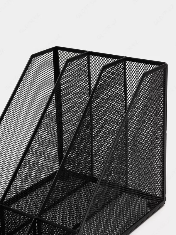 Лоток для документов "Deli" 3 отдела (Арт. - 78987) Черный