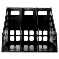 Лоток для документов "Deli" 3 отдела (Арт. - 9830) Черный - 70 000 сум