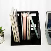 Лоток для документов "Deli" 3 отдела (Арт. - 9830) Черный Только в розницу