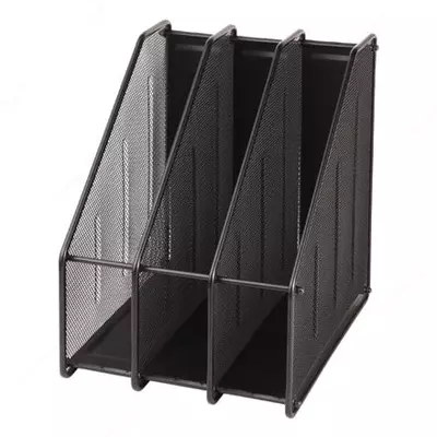 Лоток для документов "Deli" 3 отдела (Арт. - 9197) Черный