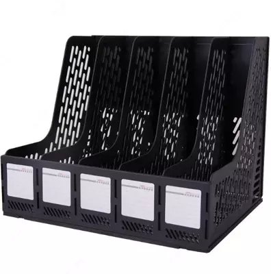 Hujjatlar uchun taglik "Deli" 5 ta bo'lim (Art.-9835) Qora