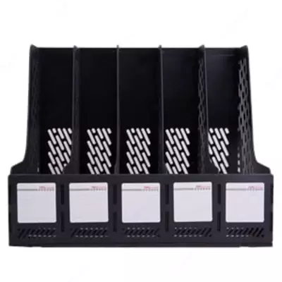 Hujjatlar uchun taglik "Deli" 5 ta bo'lim (Art.-9838) Qora