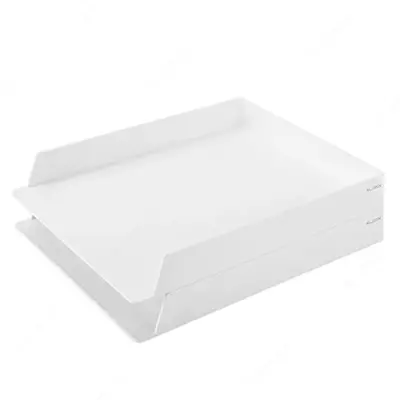 2-darajali "Nusign" gorizontal hujjat laganda (Art.-021-NS-wt) Oq