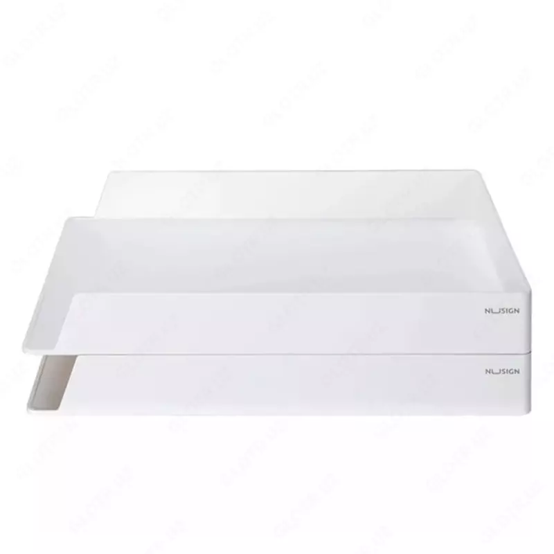 2-darajali "Nusign" gorizontal hujjat laganda (Art.-021-NS-wt) Oq