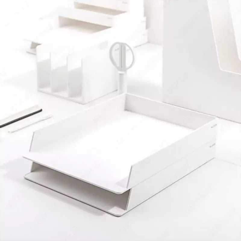 2-darajali "Nusign" gorizontal hujjat laganda (Art.-021-NS-wt) Oq