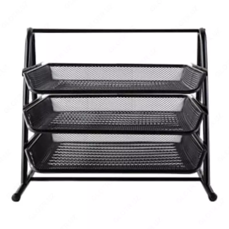 Gorizontal hujjat tagligi "Deli" 3 qavatli (Ref. - 9181) Qora