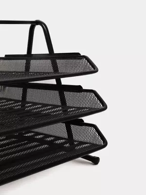 Gorizontal hujjat tagligi "Deli" 3 qavatli (Ref. - 9181) Qora