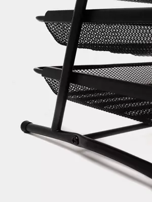 Gorizontal hujjat tagligi "Deli" 3 qavatli (Ref. - 9181) Qora