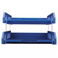 70 000 сум Горизонтальный лоток для документов "Deli" 2-х ярусный (Арт. - 9208) Синий