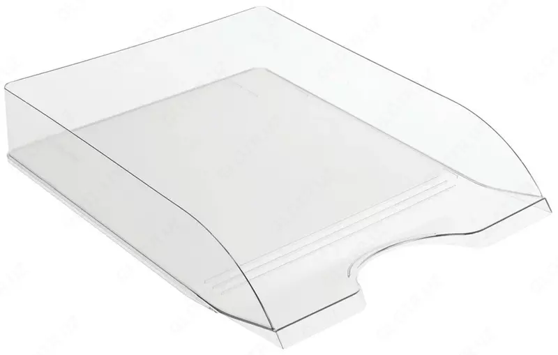 Горизонтальный лоток для документов Стамм "Дельта" (Арт. - ЛТ652) Прозрачный