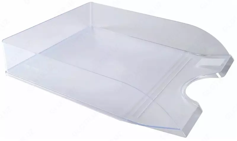 Горизонтальный лоток для документов Стамм "Дельта" (Арт. - ЛТ652) Прозрачный