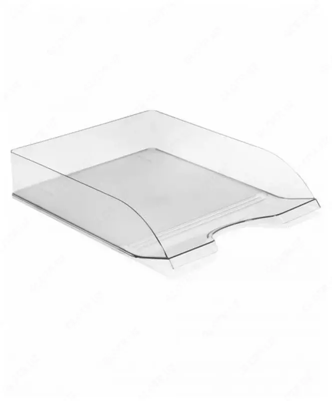 Горизонтальный лоток для документов Стамм "Дельта" (Арт. - ЛТ652) Прозрачный