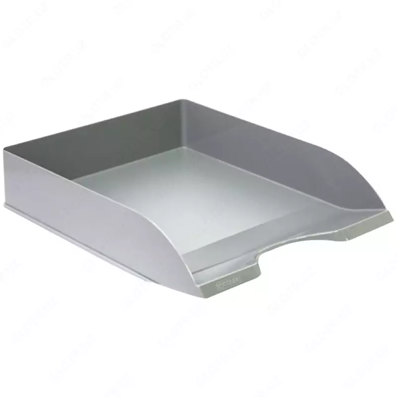 Горизонтальный лоток для документов Стамм "Дельта" 1 отдел (Арт. - ЛТ650) Серый