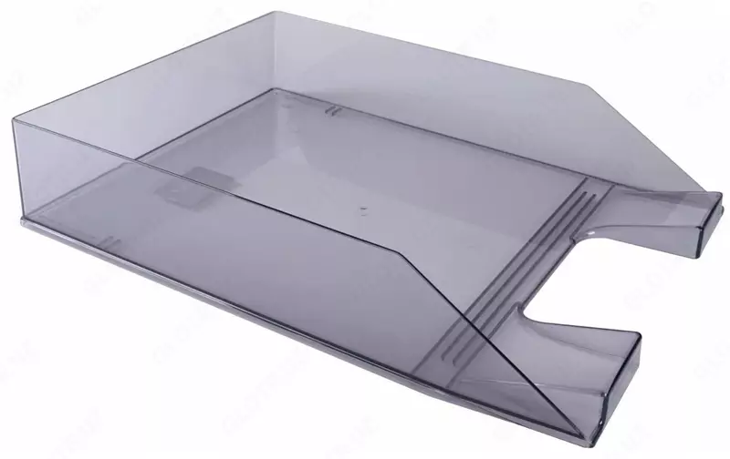 Горизонтальный Лоток для документов Стамм "Каскад" 1 отдел (Арт. - ЛТ854) Серый