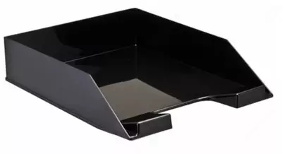 Горизонтальный лоток для документов Стамм "Каскад" 1 отдел (Арт. - ЛТ851) Черный
