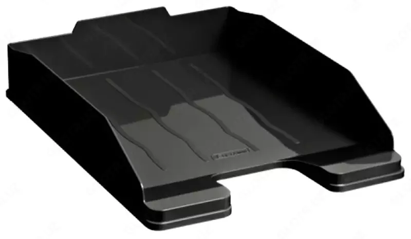 Горизонтальный лоток для документов Стамм "Эксперт" 1 отдел (Арт. - ОФ444) Черный