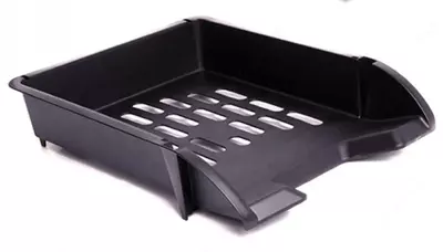 Горизонтальный лоток для документов "Стамм" 1 отдел (Арт. - ОФ300) Черный