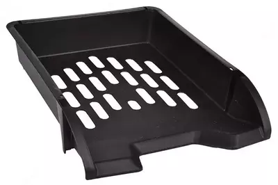 Горизонтальный лоток для документов "Стамм" 1 отдел (Арт. - ОФ300) Черный