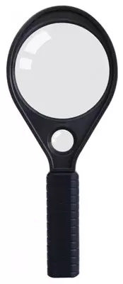 Lupa "Deli" x3 D50 mm (Art. - 9092) Qora