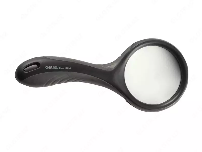 Kattalashtiruvchi lupa "Deli" x3 D50 mm (Art. - 9094) Qora/kulrang