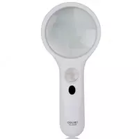 Увеличительная лупа "Deli" х3 D75 мм (Арт. - 9099) Белая