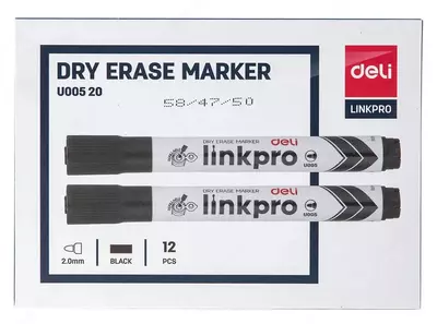 Маркер для белой доски Deli "Linkpro" (Арт.- 00520-EU) Черный