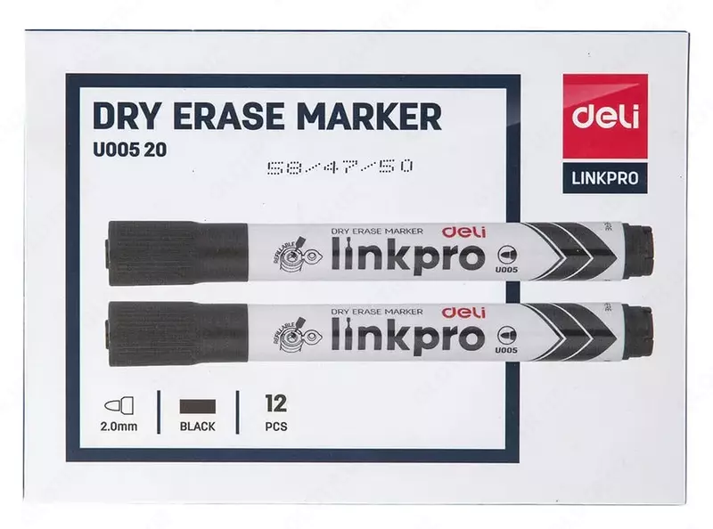 Маркер для белой доски Deli "Linkpro" (Арт.- 00520-EU) Черный