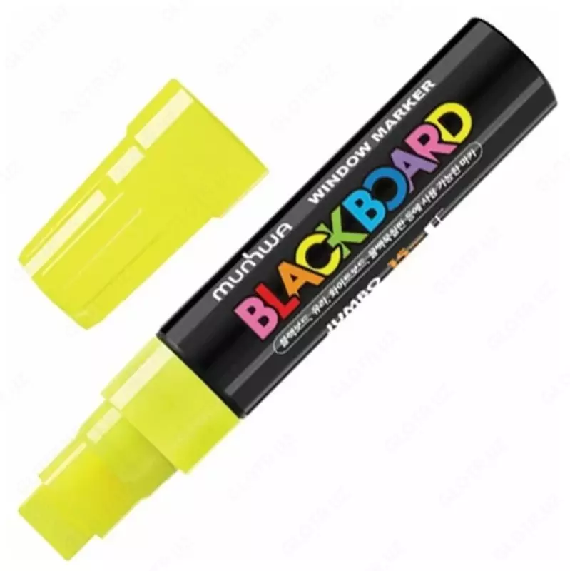 MunHwa "Black Board Jumbo" bo'r markeri sariq (Art.- JBM15-08)