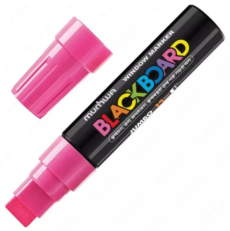 Меловой маркер MunHwa "Black Board Jumbo" (Арт.- JBM15-10) Розовый