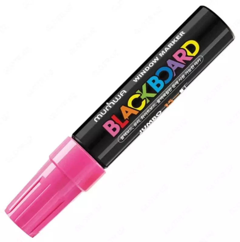 Меловой маркер MunHwa "Black Board Jumbo" (Арт.- JBM15-10) Розовый