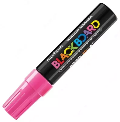 Меловой маркер MunHwa "Black Board Jumbo" (Арт.- JBM15-10) Розовый