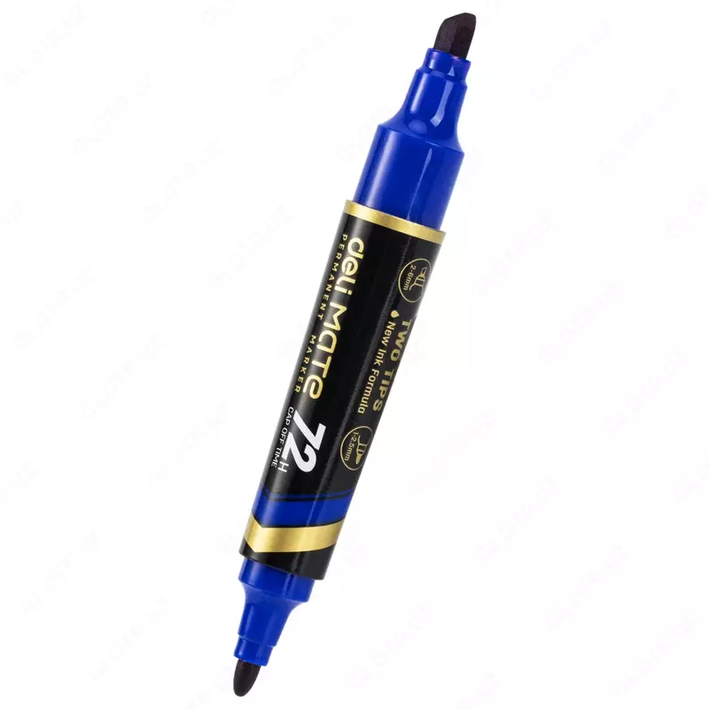 Doimiy marker "Deli" 2 tomonlama (Art.- 72-BL-EU) Moviy