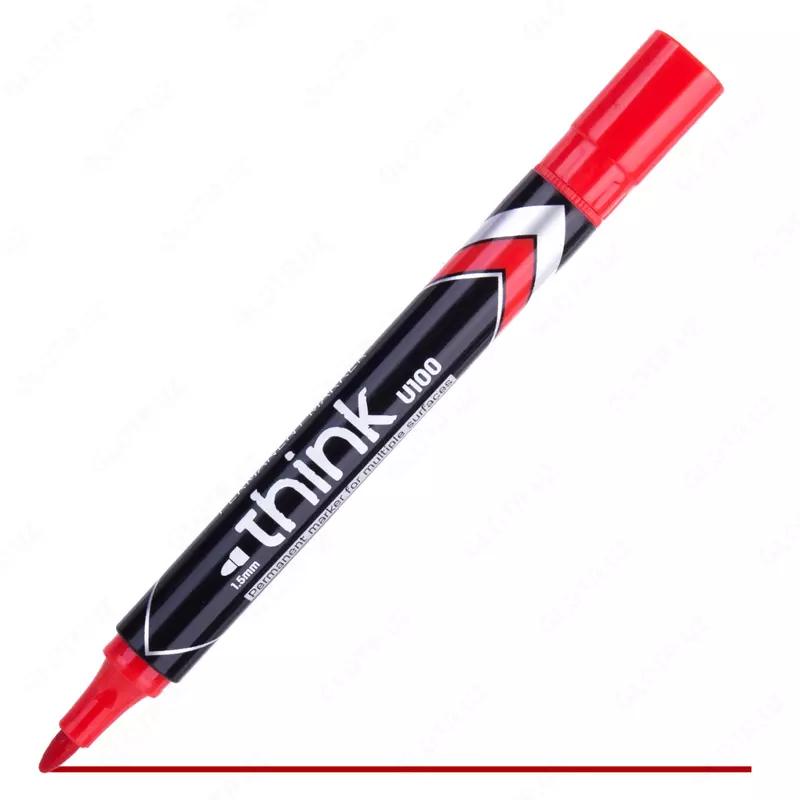 Doimiy Marker Deli "Think" Red (Art.- 10040-EURD)