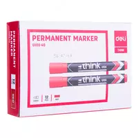 Doimiy Marker Deli "Think" Red (Art.- 10040-EURD) Chakana savdo