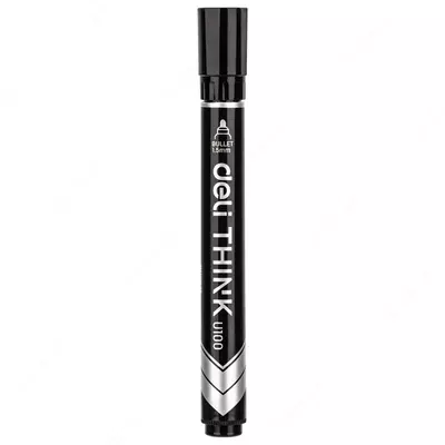 Doimiy Marker Deli "Think" Black (Art.- 10020-EUBK)