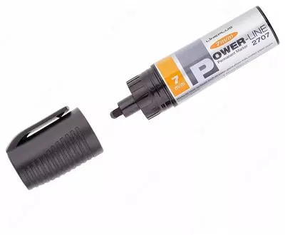 Маркер перманентный промышленный "Line Plus" 7 мм (Арт.- PER-2707) Черный