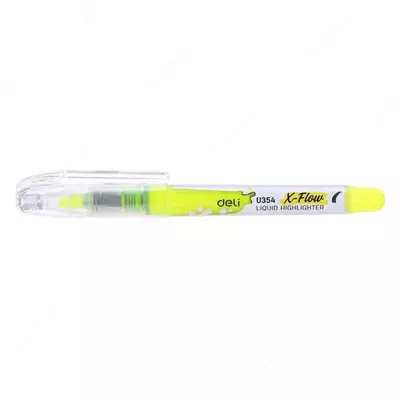 Маркер - текстовыделитель Deli "X-flow" 1-5 мм (Арт.- 35470-WU) Желтый