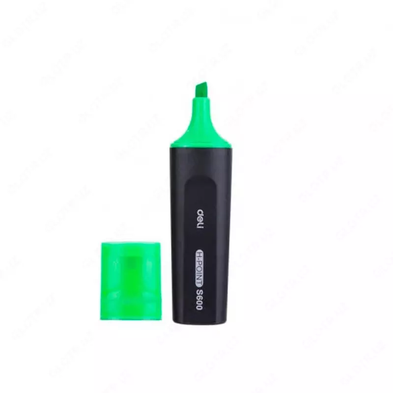 Маркер - текстовыделитель Deli "H-Point" (Арт.- 600-Sgn) Зеленый