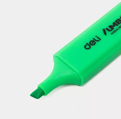 Маркер - текстовыделитель Deli "Jumbo" 1-5 мм  (Арт.- 366-GN-U) Зеленый