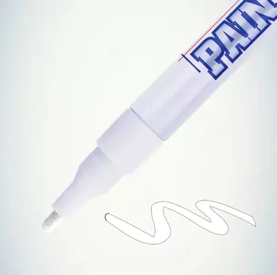 Маркер - краска "MunHwa" Slim, белая, 2 мм (Арт.- SPM-05)