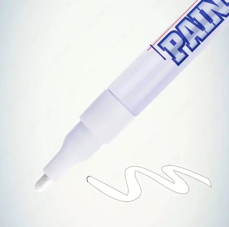 Маркер - краска "MunHwa" Slim, белая, 2 мм (Арт.- SPM-05)