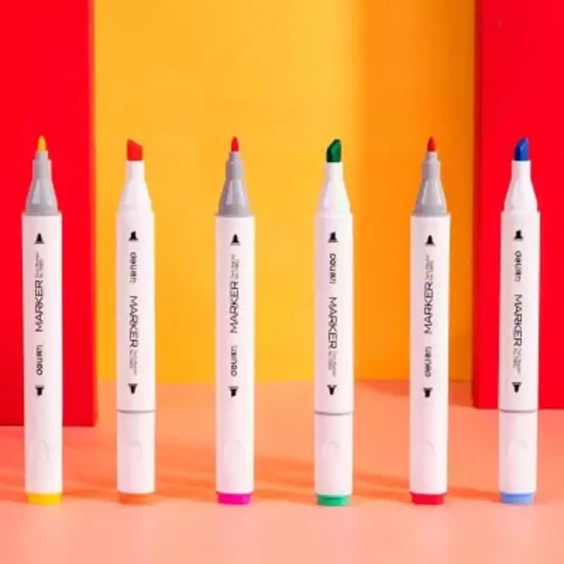 "Deli" eskiz markerlari to'plami 12 dona. (70802-12-modda)