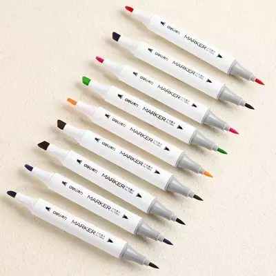 "Deli" eskiz markerlari to'plami 12 dona. (70804-12-modda)