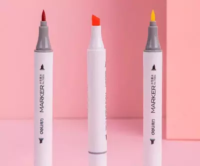 "Deli" eskiz markerlari to'plami 12 dona. (70804-12-modda)