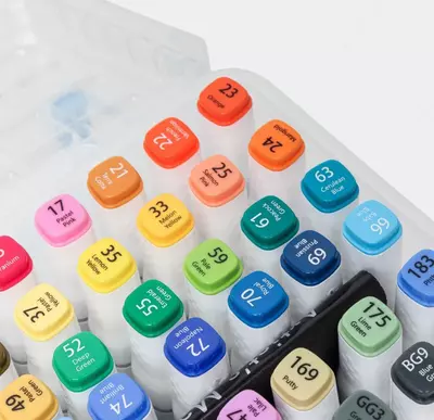 "Deli" eskiz markerlari to'plami 12 dona. (70816-12-modda)