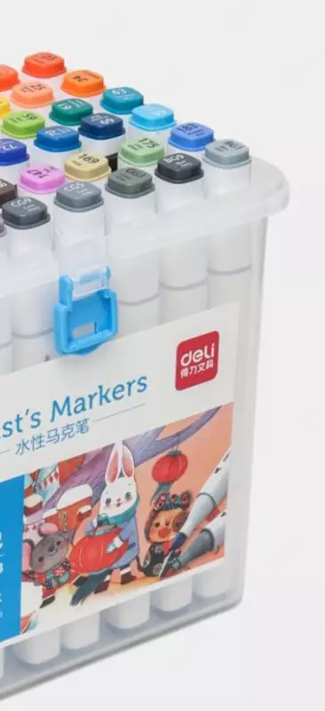 "Deli" eskiz markerlari to'plami 12 dona. (70816-12-modda)