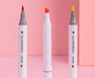 "Deli" eskiz markerlari to'plami 24 dona. (70804-24-moddalar)