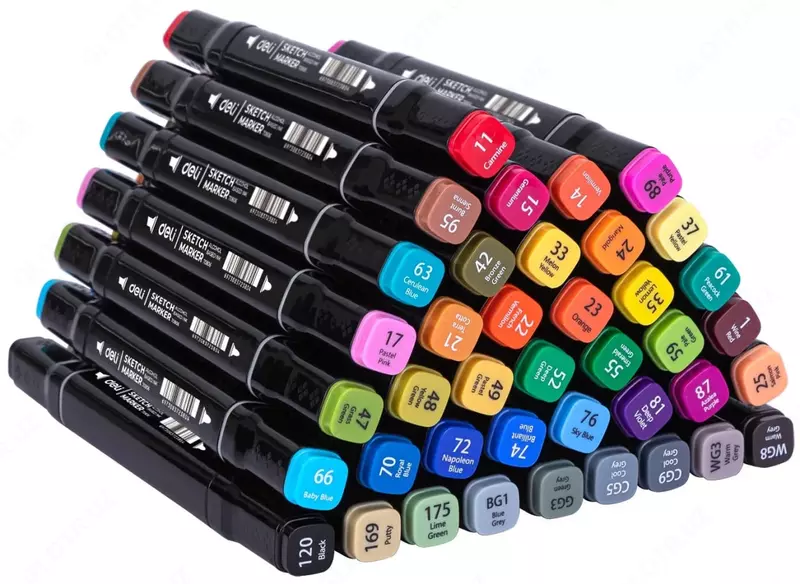 Набор скетчмаркеров "Deli" 40 шт. (Арт.- 70806-40)