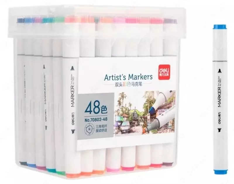 Набор скетчмаркеров "Deli" 48 шт. (Арт.- 70802-48)