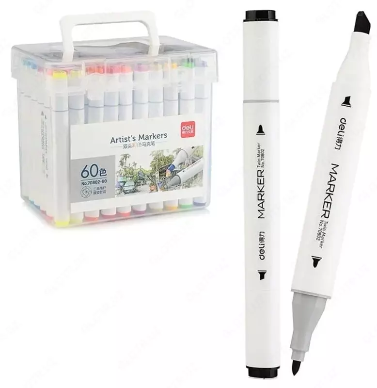 Набор скетчмаркеров "Deli" 60 шт. (Арт.- 70802-60)
